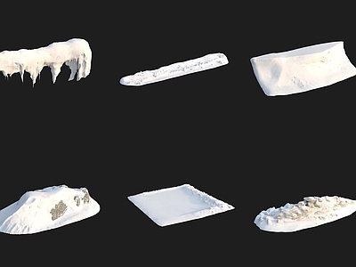 现代其他景观小品 雪堆积雪冰雪