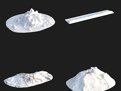 现代其他景观小品 雪堆积雪冰雪