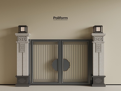 新中式入口大门 新中式庭院门 大门