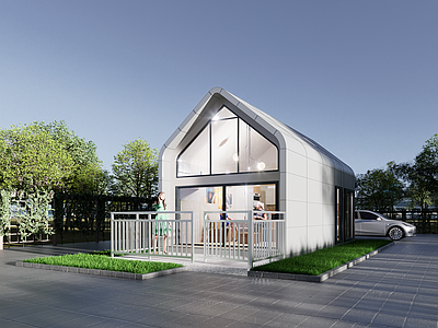 现代乡村民房 木屋 移动建筑 独栋建筑 度假 名宿
