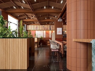 禅意新中式中餐厅 中餐厅明档