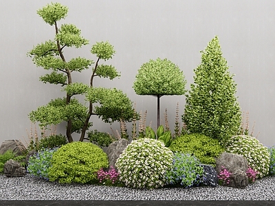 灌木 花境 植物堆 花草组合 花坛 植物组合