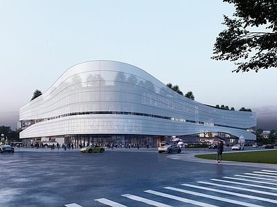 现代商场建筑 商业综合体 购物中心 多层商业