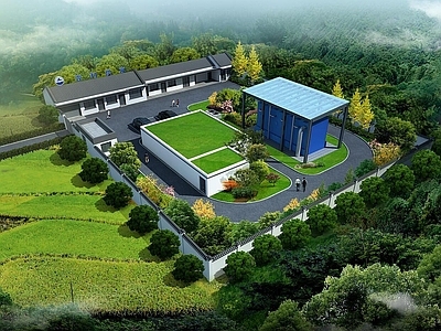 现代农村供水厂
