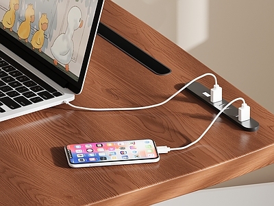 现代意式摆件组合 摆件 充电器 usb 手机 笔记本电脑