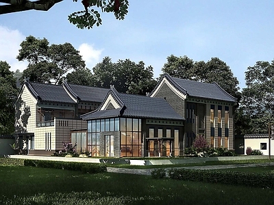 新中式别墅建筑