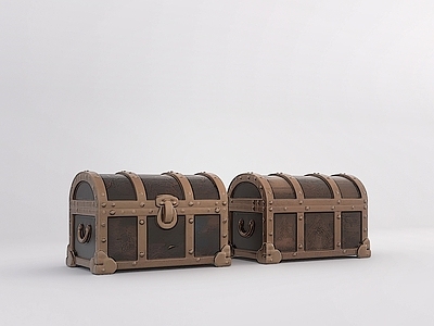 行李箱 中古藏宝箱 复古藏宝箱 现代复古皮箱 现代藏宝箱 复古首饰盒