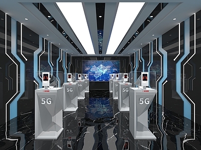 现代其他展厅 通讯展示长廊