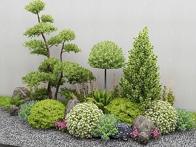 灌木 植物堆 花境 花草组合 植物组合 花坛