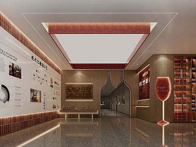 现代新中式其他公共空间 展厅 红酒科普展厅
