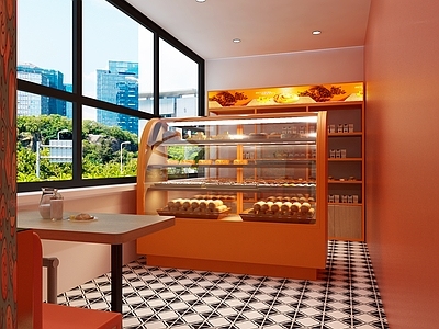 现代简约甜品面包店 蛋糕店 甜品店 面包店