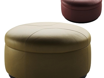 意式轻奢沙发凳 minotti poliform 圆凳 小凳子 换鞋凳
