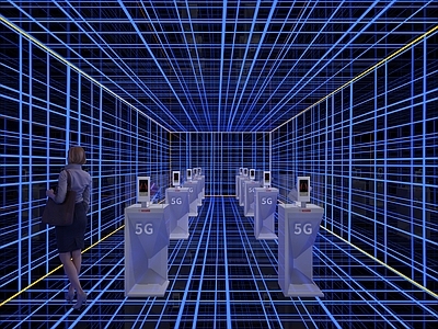 现代其他展厅 通讯展示长廊