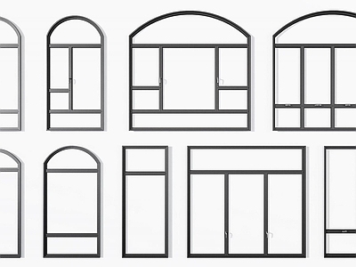 现代铝合金窗户