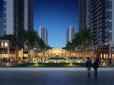 现代住宅小区入口