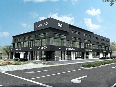 现代其他商业建筑 领克 汽车4s店建筑 商业建筑 销售中心