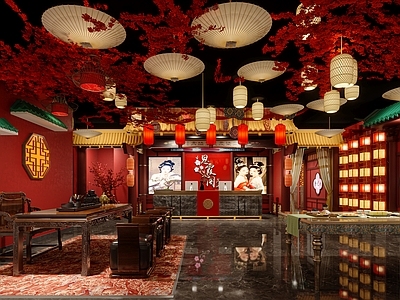 复古中式足浴店 唐风 足浴