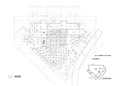 新中式中式酒店建筑 酒店大堂 施工图
