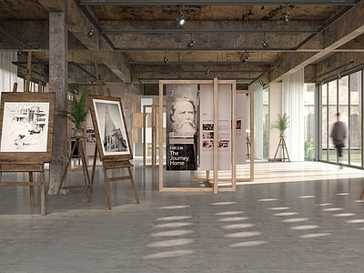 现代工业博物馆 展厅 画展 文化展厅 艺术展