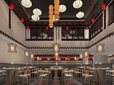 中式新中式其他餐饮空间 餐厅