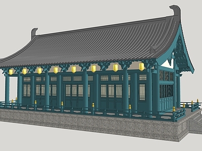中式古建筑 古建筑 影视美陈