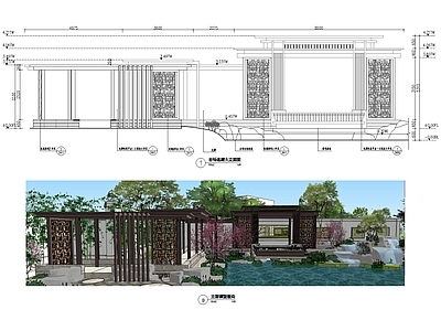现代廊架 钢结构廊架 文化长廊 风雨连廊 玻璃廊架 施工图