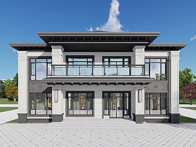 新中式别墅 新中式自建房