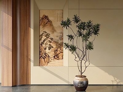 盆栽 绿植盆栽 中古盆栽绿植 诧寂风盆栽盆景