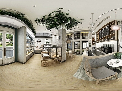 现代面包店餐厅