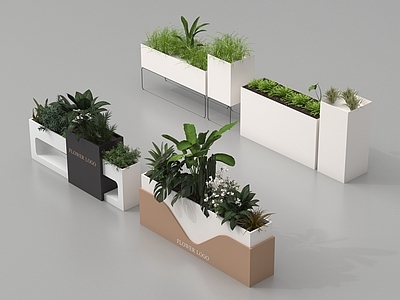 植物堆 花箱 植物堆 外摆绿植花箱 植物盆栽盆景 植物组合