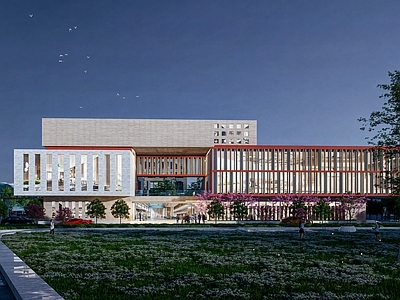 现代中式展览馆建筑 展览馆建筑 社区活动中心建筑 博物馆建筑 文化馆建筑 美术馆建筑