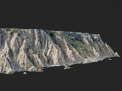 现代山 海岸悬崖地形 岩石山崖 地形景观