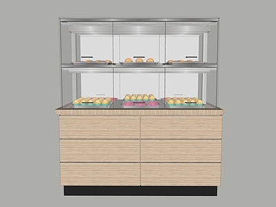 现代甜品面包店 面包柜 中岛柜