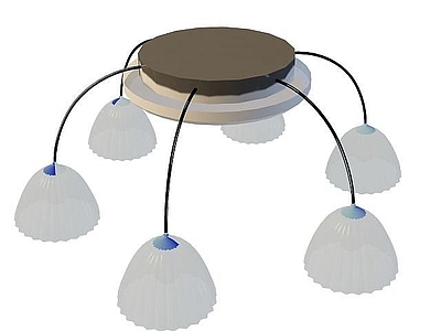 现代灯具组合 异形吸顶灯