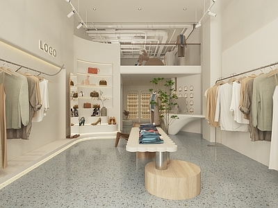 现代侘寂服装店 女装店 鞋店 箱包店 内衣店