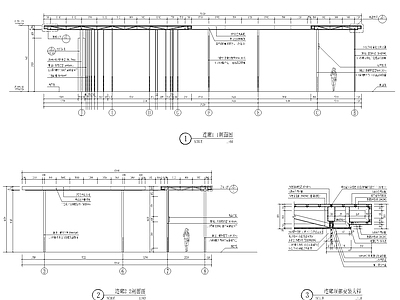 现代廊架 钢结构廊架 风雨连廊 连廊 施工图