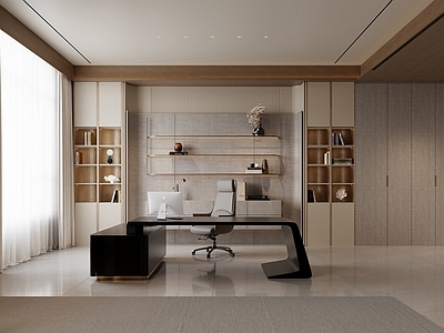 现代轻奢董事长办公室 现代轻奢办公室 董事长办公室 经理办公室