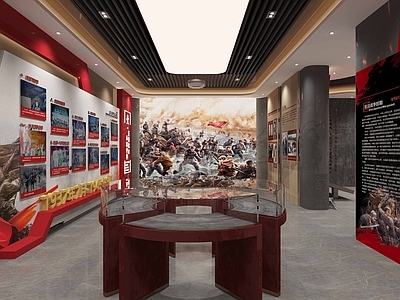 现代新中式博物馆 烈士纪念馆 展厅 烈士林园 展馆 博物馆 施工图