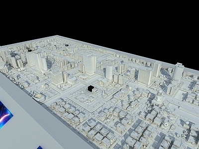 现代鸟瞰规划 城市沙盘 建筑沙盘 VR沙盘 电子沙盘 建筑沙盘白模