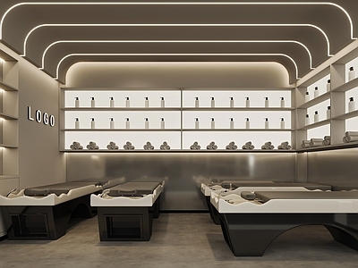 现代简约美发店 现代理发店 美发店 现代洗头区 洗头店 理发店