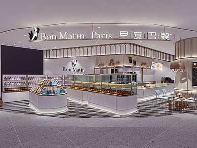 现代简约甜品面包店 精致面包店 甜品蛋糕店