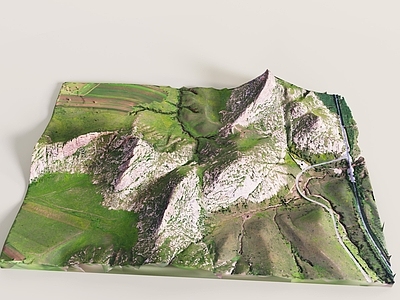 现代假山水景 山地 山脉 地形 山峰