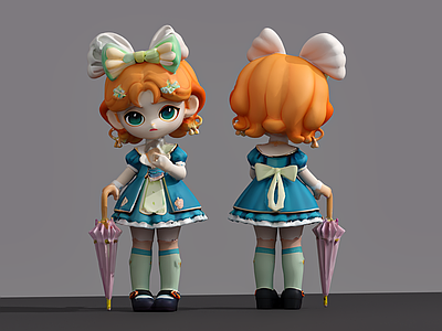 女人 小美女 美女手办 美女盲盒 潮玩 雕塑摆件