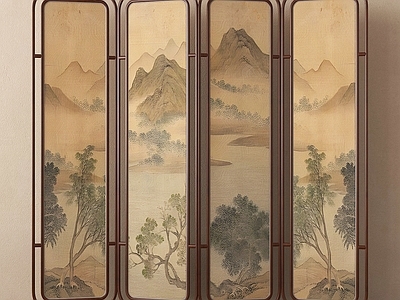 中古屏风 中古屏风木屏风