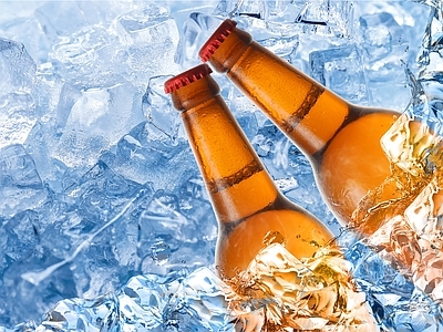现代其他纸书本 啤酒海报 冷饮广告 海报
