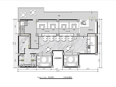 现代酒吧 200㎡清吧 施工图