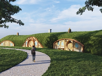 中古其他景观小建筑 霍比特人小屋