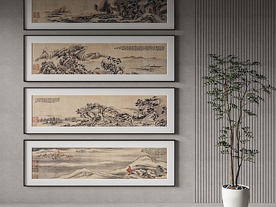 中式新中式挂件 中式装饰画