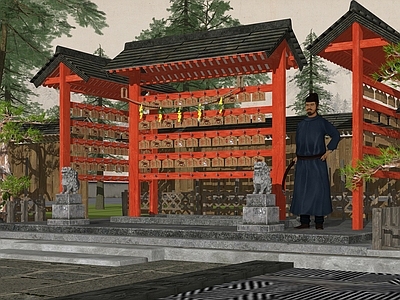 中式日式雕塑小品 绘马挂 祈福牌子 留言木板 日式寺庙神社