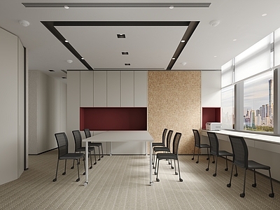 现代简约会议室 办公会议室 小型会议室 培训会议室